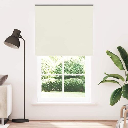 Vidaxl Store Enrouleur Occultant Blanc Cassé 125x210 Cm Largeur Tissu