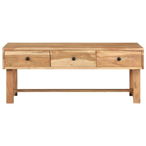 Vidaxl Table Basse 100x50x40 Cm Bois D'acacia Massif