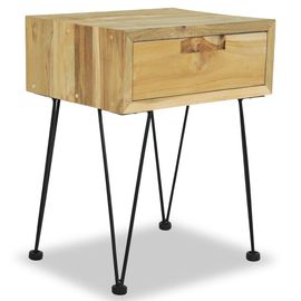 Vidaxl Table De Chevet 40 X 30 X 50 Cm Teck