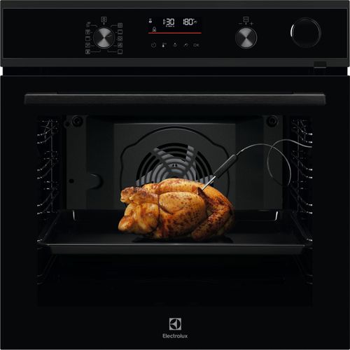 Electrolux Four Encastrable Pyrolyse 600 SenseCook® avec SteamCrisp Y6POC67WH Pure black