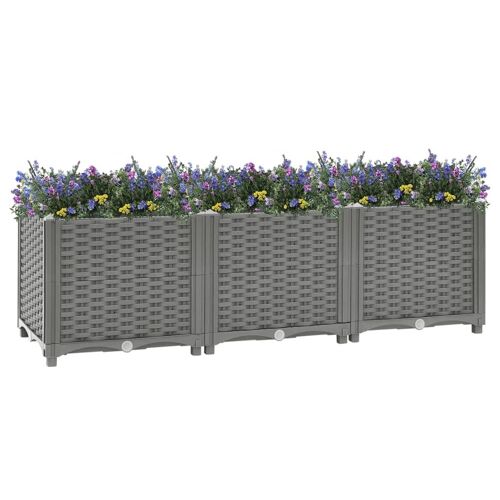 Vidaxl Lit Surélevé 120x40x38 Cm Polypropylène
