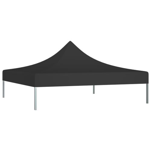 Vidaxl Toit De Tente De Réception 3x3 M Noir 270 G/M²