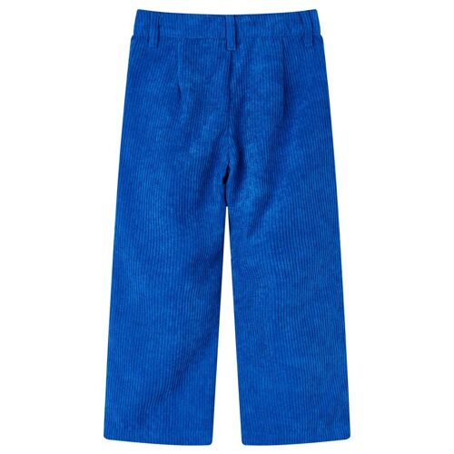 Pantalons Pour Enfants Velours Côtelé Bleu Cobalt 116