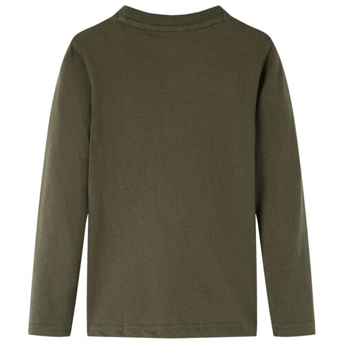 T-Shirt Enfants À Manches Longues Kaki 116