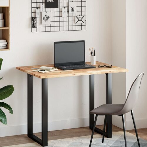 Vidaxl Dessus De Bureau Non Traité 80x70x2 Cm Bois D'acacia Massif