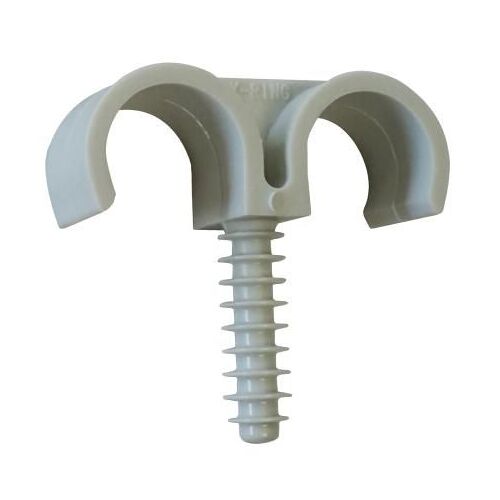 Fixation de gaines et tubes ING FIXATION Fix-ring double - Ø 20 mm - Boîte de 100 - A301750