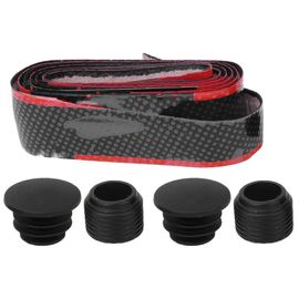Ruban De Guidon De Velo Antiderapant Et Non Toxique En Polyurethane Pour Enfants (Noir Et Rouge)