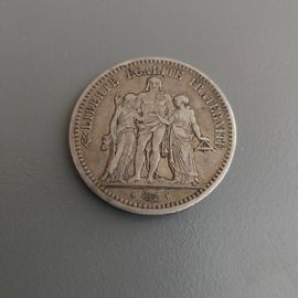 Piece De 5 Francs En Argent De 1849