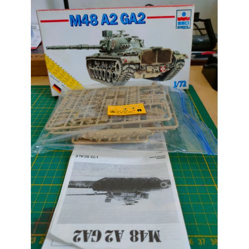 Maquette Char Esci 1/72 : M48 A2 Ga2 ( Rare )-Esci