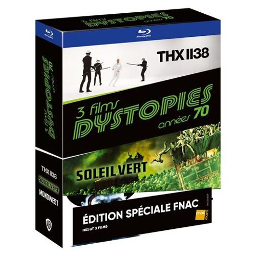 3 Films Dystopies - Années 70 - Blu-Ray - Thx1138, Soleil Vert, Mondwest
