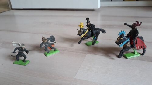 Vintage Britains Deetail Miniature Ottoman Turc 4 Personnages Années 1970