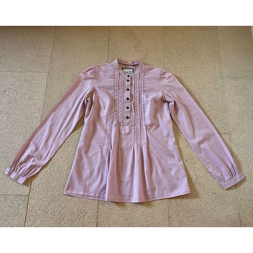 Top Ou Tunique "Esprit" T.38 Rose Lilas 100% Coton
