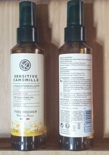 Lot De 2 - Sensitive Camomille - Huile Demaquillante - 150 Ml - Yves Rocher 
