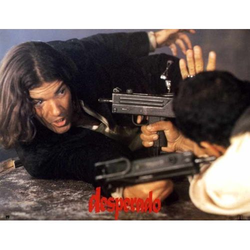 Desperado : Photo D'Exploitation Cinématograhique - Format 20x30 Cm - De Robert Rodriguez Avec Antonio Banderas, Salma Hayek, Steve Buscemi, Joaquim De Almeida, Quentin Tarantino, Danny Trejo - 1995