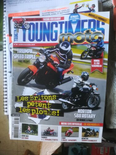 Youngtimers Moto 38 De 2019 Triumph Speed Triple,Norton 588 Rotary,Triumph Scrambler 1200 Xe,Honda Cl350 Scrambler,Suzuki Gsf400 Bandit,Demm Smily,Chemarin,Lavilliers