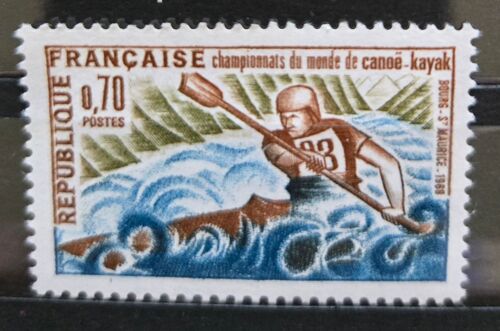 Timbre France ( Yt 1609 ) 1969 Bourg-Saint-Maurice. Championnats Du Monde De Canoë Kayak, Non Oblitéré