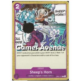 One Piece Sheep'S Horn Op01 117