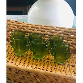 Lot 6 Tasses En Verre Cactus