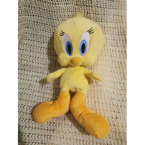 Doudou Peluche Titi Souple Billes Yeux Brodés Warner Bross