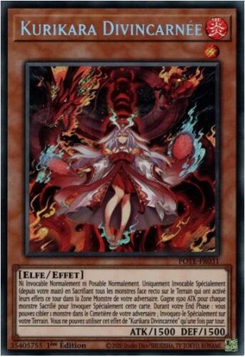 Yu Gi Oh Pote Fr031 Kurikara Divincarnée Secret Rare