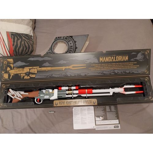 Nerf The Mandalorian - Amban Phase-Pulse Jouet Réplique Du Fusil Blaster De Boba Fett
