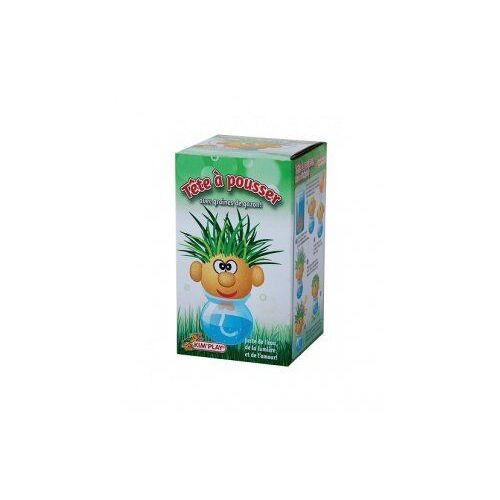 Tete D'herbe A Pousser Monsieur Gazon Green - Bonhomme Cheveux A Couper - Plante, Nature, Jardinage - Set Jouet Enfant Et Carte
