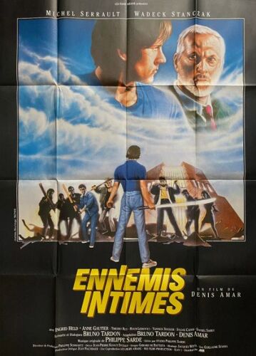 Ennemis Intimes - Affiche Originale De Cinéma - Format 120x160 Cm - Un Film De Denis Amar Avec Michel Serrault, Wadeck Stanczak, Ingrid Held, Anne Gautier, Thierry Rey, Roch Leibovici - Année 1987