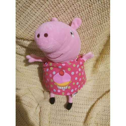 Doudou Peluche Peppa Pig Robe Rose Pois Gateau Play By Play 2003