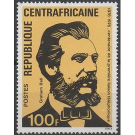 Centrafrique Timbre Graham Bell 1976