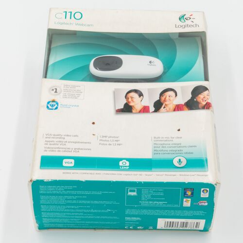 Logitech Webcam C110 - Webcam - couleur - 1024 x 768 - audio - USB