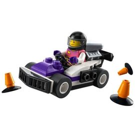 LEGO City - Pilote et kart - 1 personnage, 1 kart et accessoires - 39 pièces