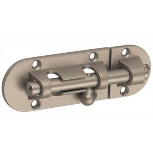 Targette coulissante à pêne rond en zamak et acier - 60 mm - SRDR ABUS