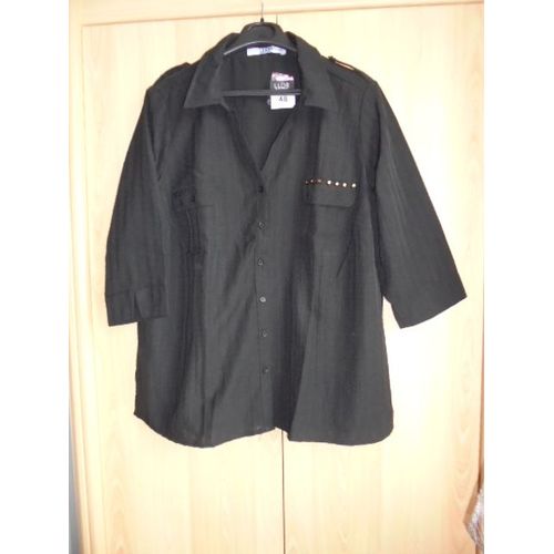 Chemise Neuve Taille 48 Rayé Ton Sur Ton Boutons Dorés