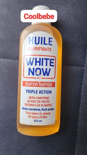 Huile White Now Éclaircissant Et Clarifiante À La Carotte Anti Tâche 125ml 