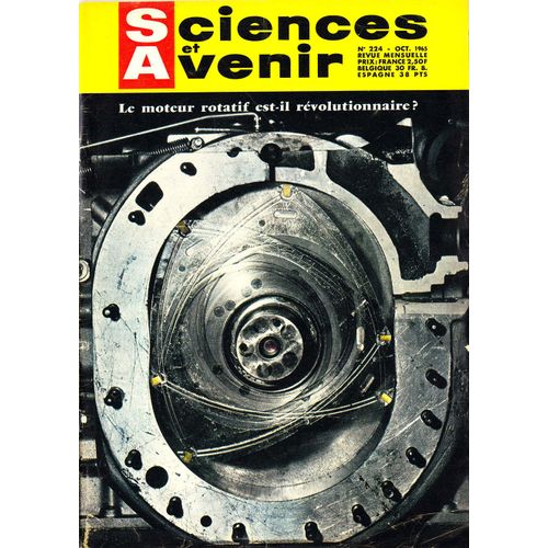 Sciences Et Avenir N°224 (Oct 1965) Le Moteur Rotatif Est-Il Révolutionnaire ?, L'Âge De L'Homme, La Cellule En Pièces Détachées, Les Ultra-Sons
