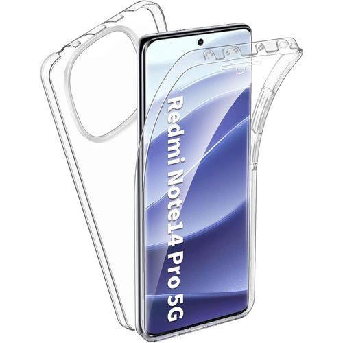 Coque 360 degrés intégrale pour Xiaomi Redmi Note 14 Pro 5G Protection arrière PC Case et Avant en TPU Transparente - XEPTIO