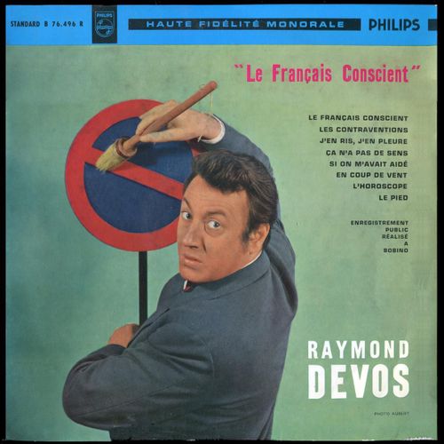 Raymond Devos - Disque Vinyle 33 Tours De 25 Cm - Philips 76.496 - Enregistrement Public À Bobino - Original (Et Non Pas Réédition)