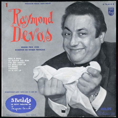 Raymond Devos - Disque Vinyle 33 Tours De 25 Cm - Philips 76.415 - Enregistrement Public Au Théâtre Des Trois Baudets
