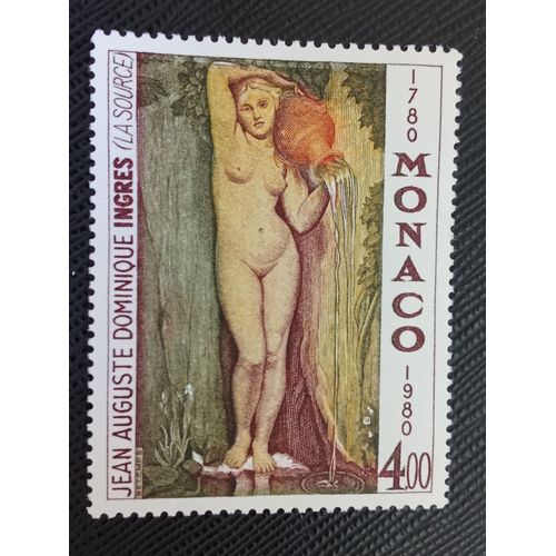 Timbre Monaco Y T 1226 Bicen Naissance De Jean Auguste Dominique Ingres 1980 (040709 )