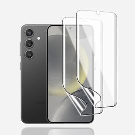 Kal-Film De Protection Hydrogel Pour Samsung Galaxy S24, 2pcs Protection Ecran En Hydrogel Hd Transparent Flexible Tpu Protections D'écran, Film Hydrogel Anti-Rayures