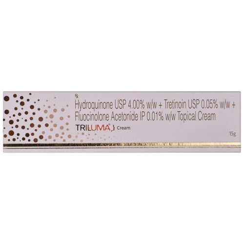 Tri Luma Cream Contains A Combination Of Fluocinolone, Hydroquinone And Tretinoin. It Is Used In Adults To Treat Melasma Of The Face (Dark And Discoloured Patches On The Skin) 
