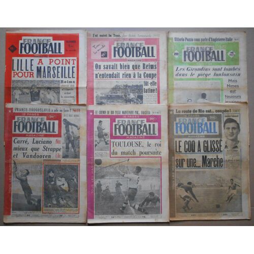 Lot De 6 France Football De 1949