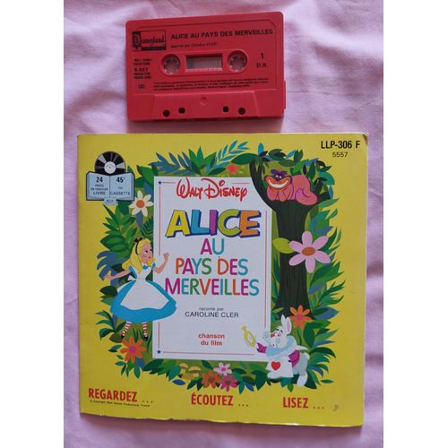 Alice Au Pays Des Merveilles Livre + Cassette Audio Raconté Par Caroline Cler