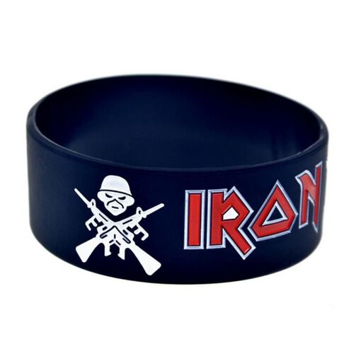 1 Bracelet Silicone Groupe Iron Maiden Hard Rock Roll Heavy Metal Homme Femme Ado
