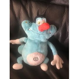 Doudou Peluche Chat Oggy Bleu, Oggy Et Les Cafards Jemini 18cm