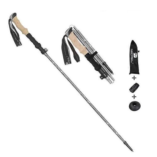 Type C Necasil N88 Bâton De Trekking Antidérapant 33-125 Cm Alliage D'aluminium Bâton De Marche Pliant