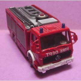 Camion De Pompiers Welly " Mercedes Benz / Fire Dept. N° 637 - Fire Departement "-Welly