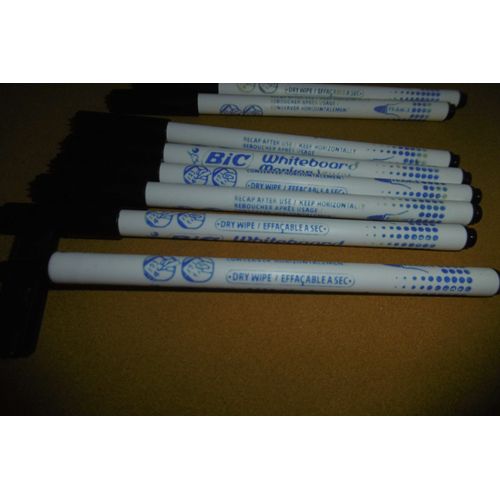 Feutres Effaçable À Sec Velleda Noir Bic 1721 Lot De 8