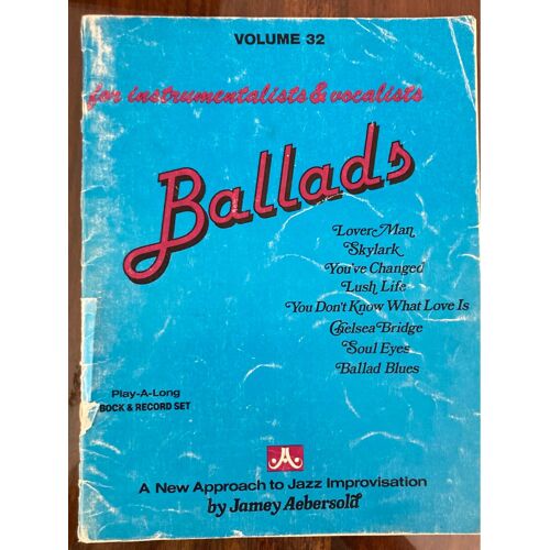 Aebersold Ballads Volume 32