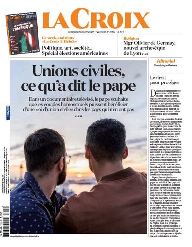 Journal La Croix N° 41842 Du 23 Octobre 2020
